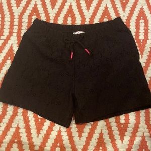 Girls Black Lace Shorts- Size 5